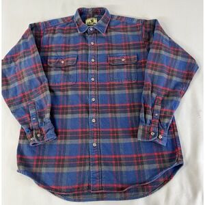 FIELD AND STREAM Long Sleeve Flannel Check Shirt Men's Size X‎ Large Tall